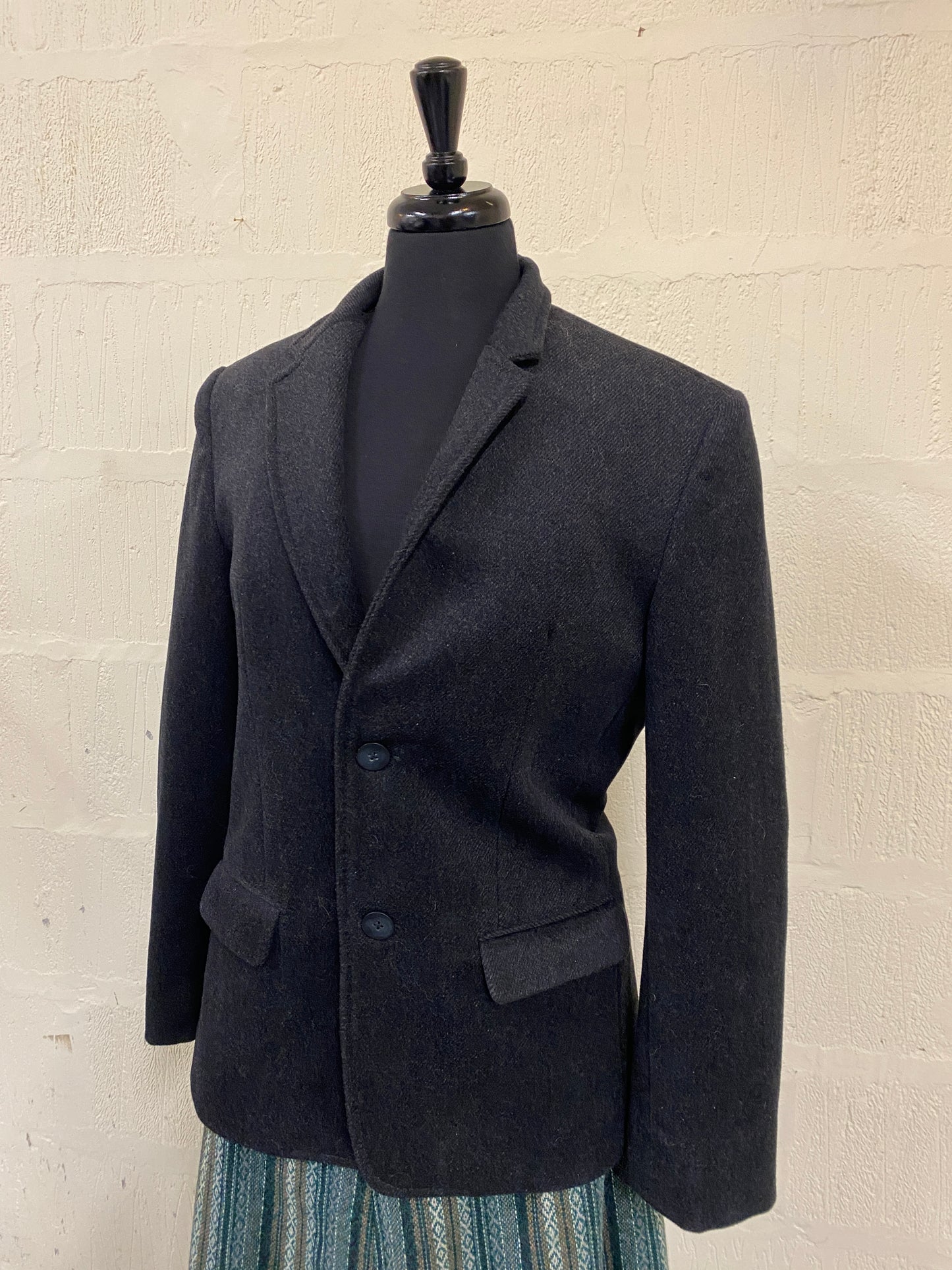 Charcoal Grey Wool Blend Coat Size 10