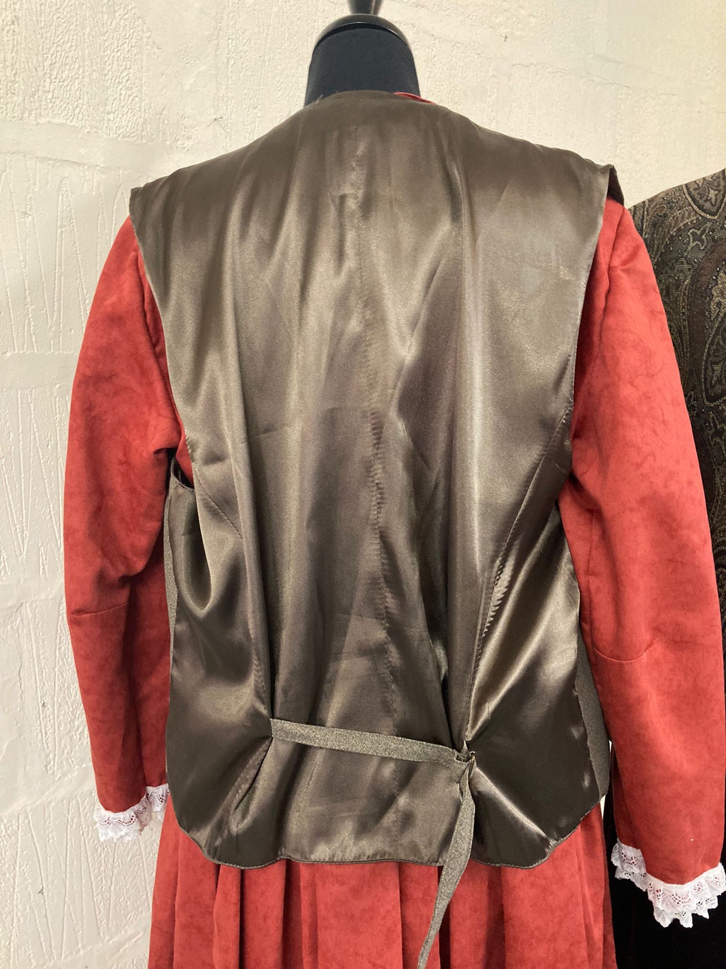 Brown Button Front Waistcoat Size 18-20