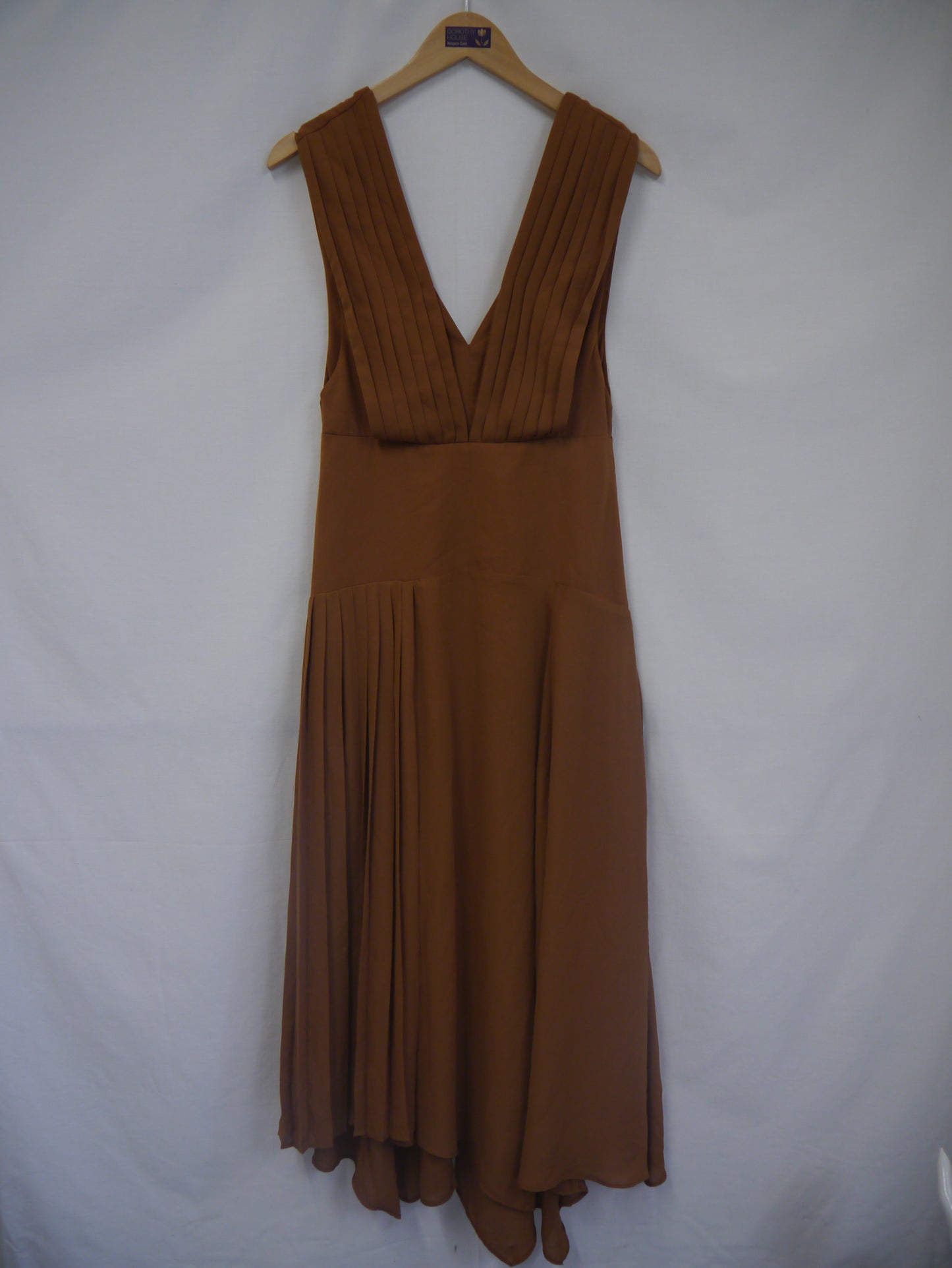 BNWT Brown Occasion Midi Dress Size 8