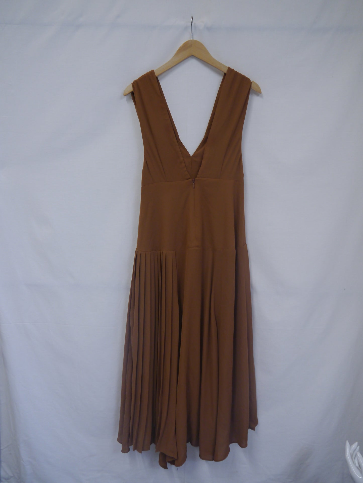 BNWT Brown Occasion Midi Dress Size 8