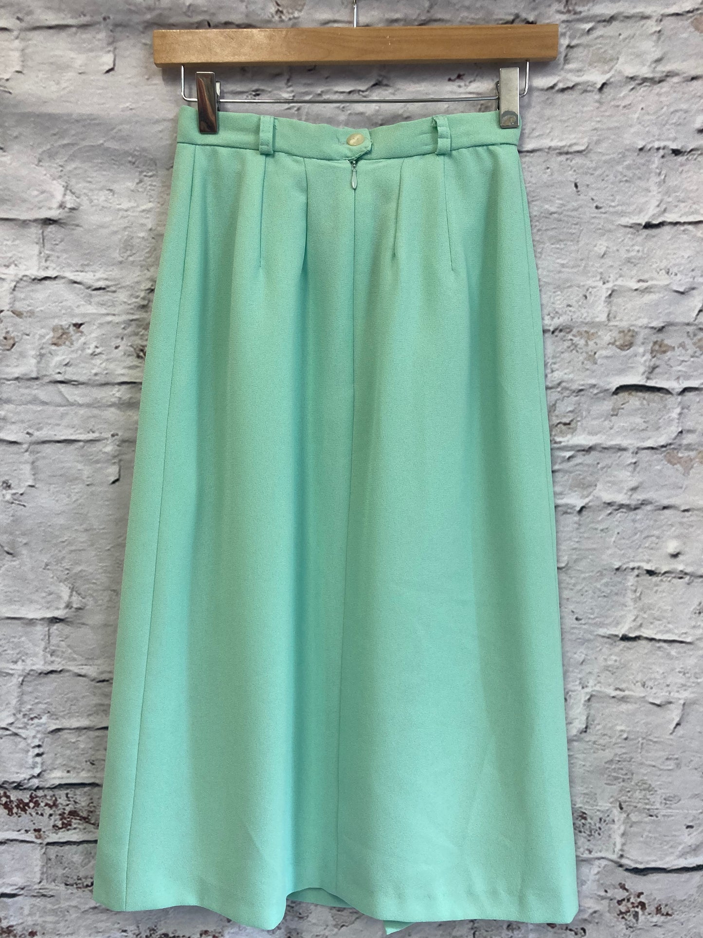 Vintage Hamell's Mint Green A Line Skirt Size 6