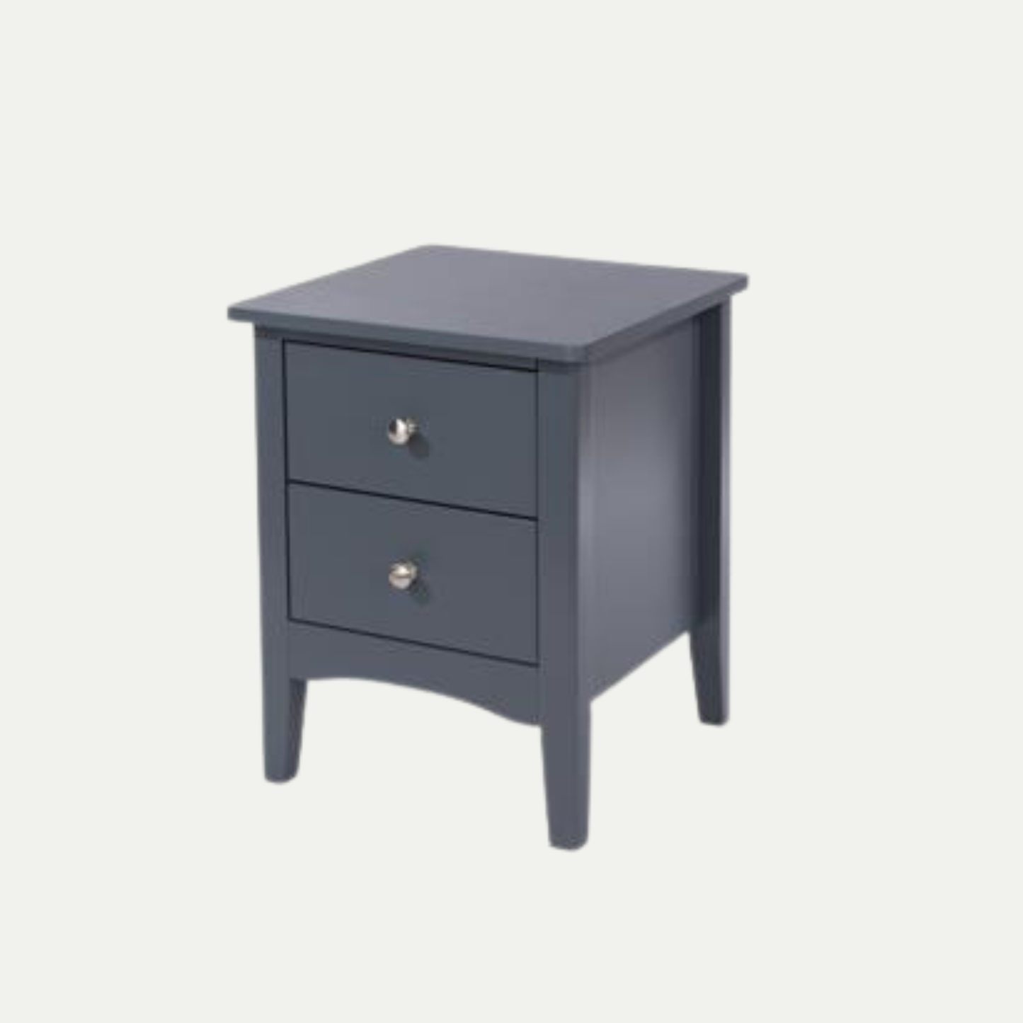 Charcoal 2 drawer bedside table