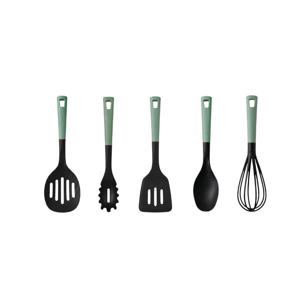5 Piece Kitchen Utensil Set | Heat Resistant Cooking Utensils Multipack for Everyday Use