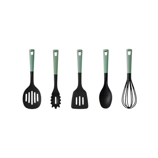 5 Piece Kitchen Utensil Set | Heat Resistant Cooking Utensils Multipack for Everyday Use