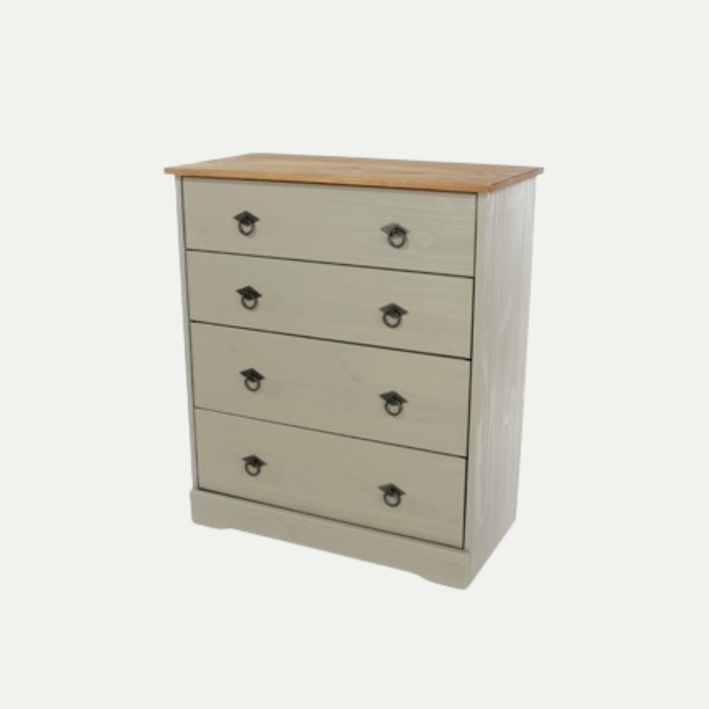 Grey 4 drawer chest