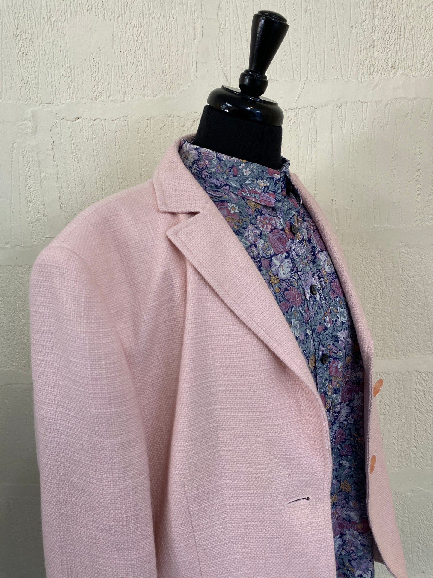 Preloved Vintage Pink Blazer Size 14