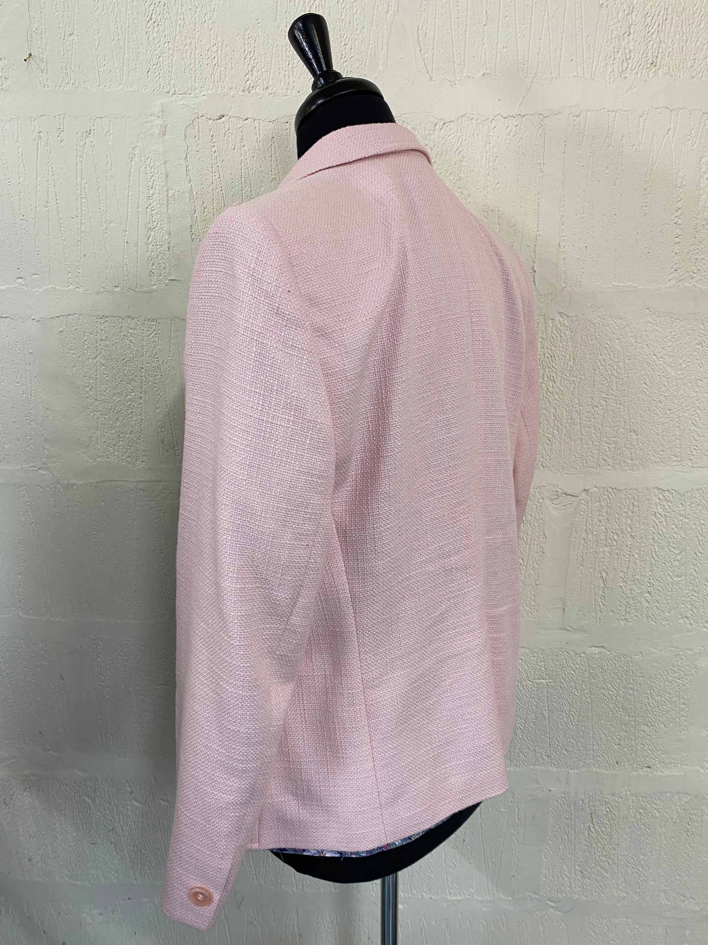 Preloved Vintage Pink Blazer Size 14