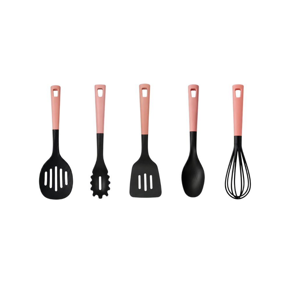 5 Piece Kitchen Utensil Set | Heat Resistant Cooking Utensils Multipack for Everyday Use