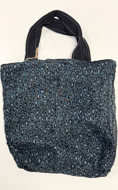 Threads for Care - Reworked Tote Bag in Black Denim