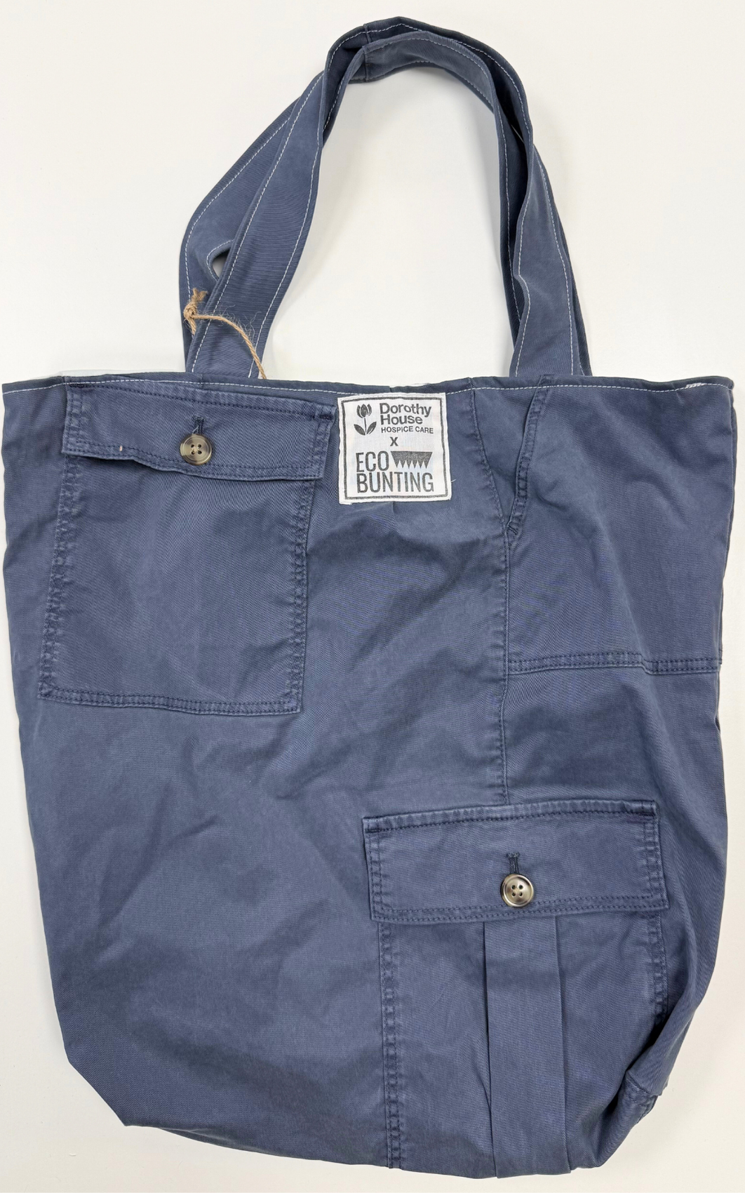 Threads for Care - Reworked Tote Bag with Pockets