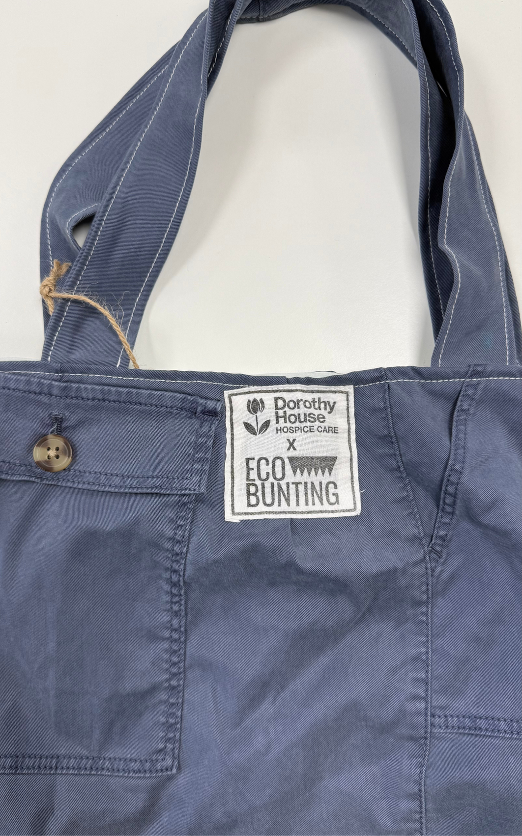 Threads for Care - Reworked Tote Bag with Pockets