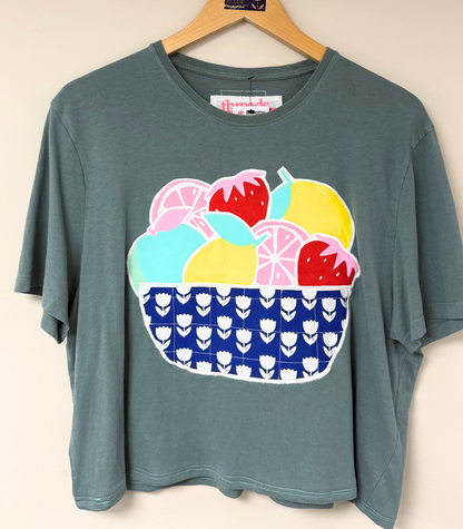 Threads for Care - Reworked T-Shirt in Khaki