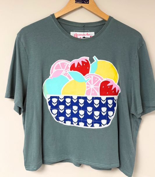 Threads for Care - Reworked T-Shirt in Khaki