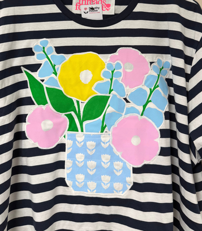 Threads for Care - Reworked Striped T-Shirt