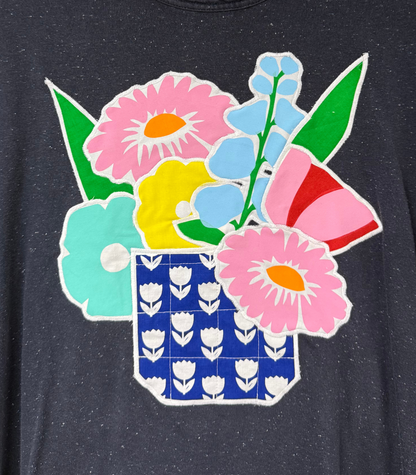 Threads for Care - Reworked T-Shirt in Navy