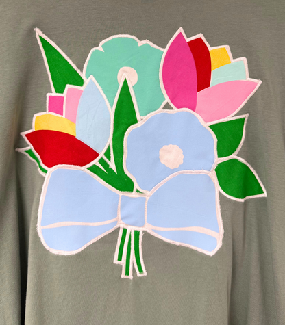 Threads for Care - Reworked T-Shirt in Olive Green