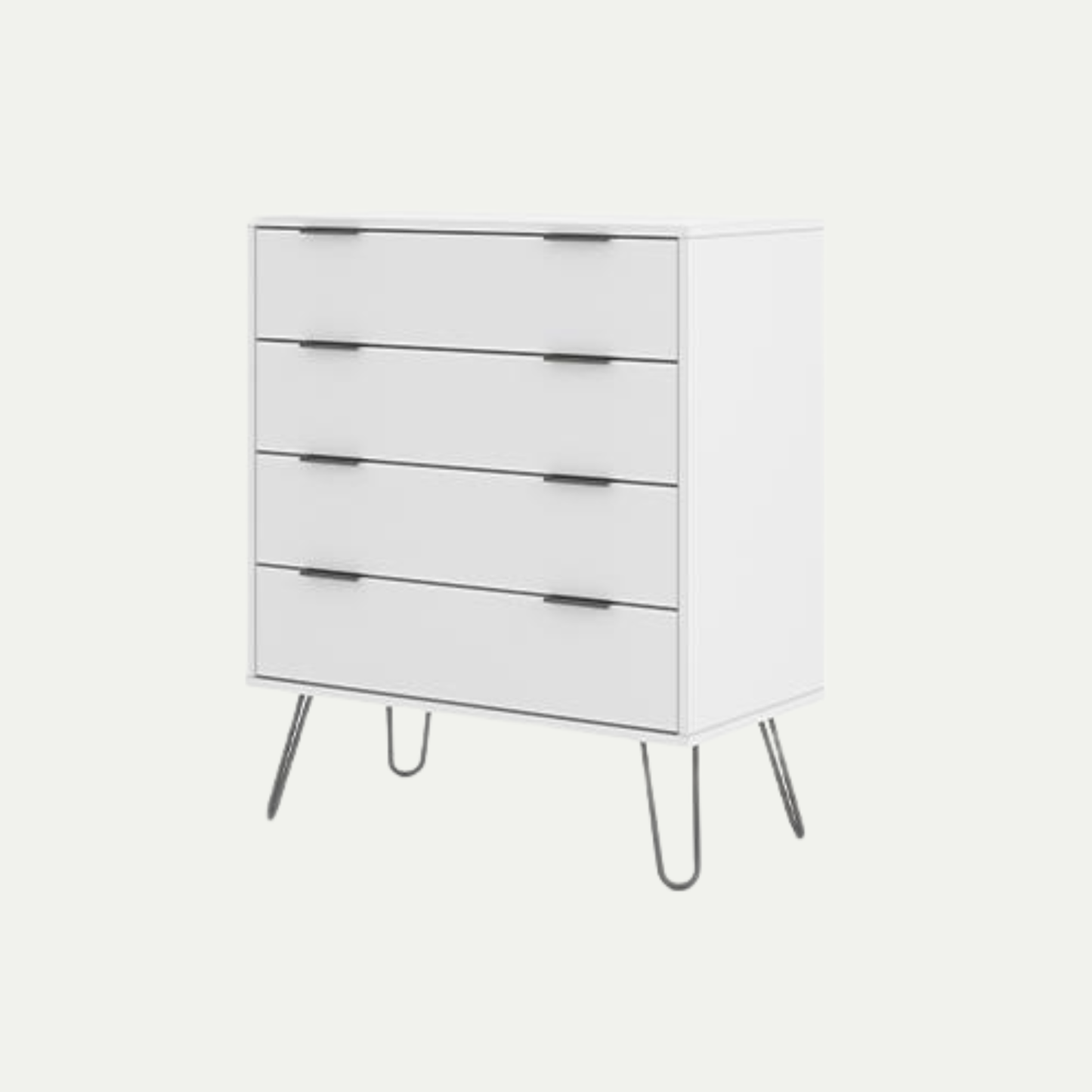 White 4 drawer chest