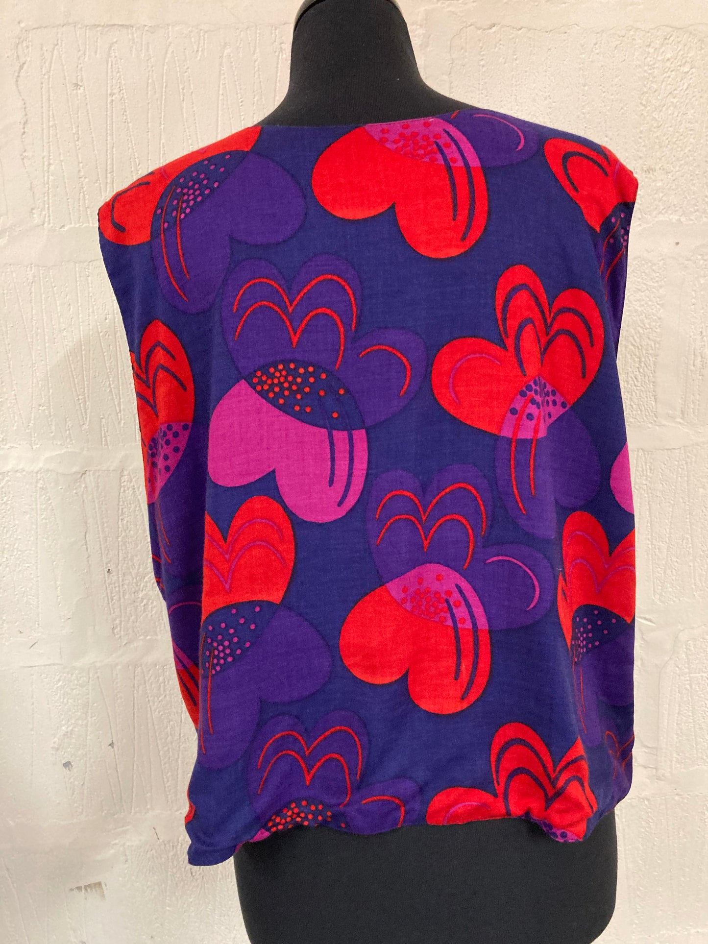 BNWT Purple and Red Reversible Waistcoat Size 18