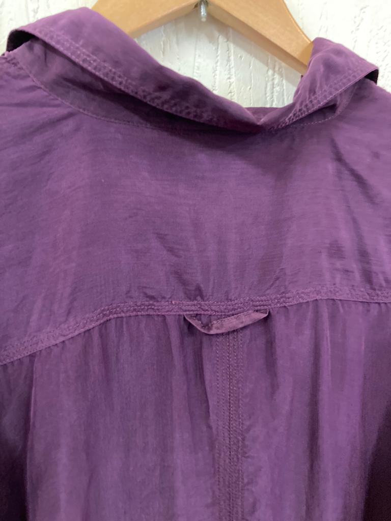 Vintage Plum Silk Blouse Size 16