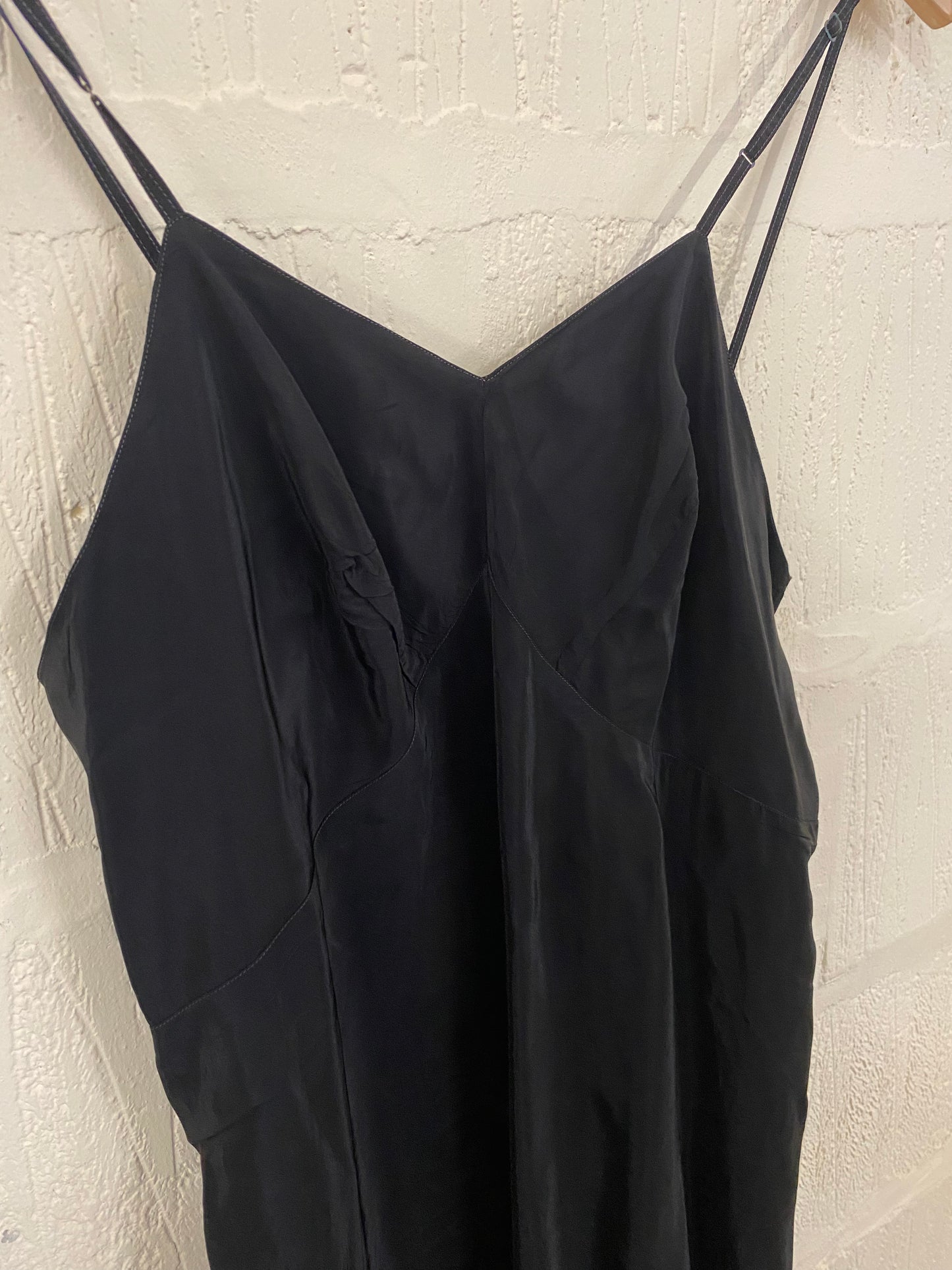 Vintage Black Slip Dress Size 12