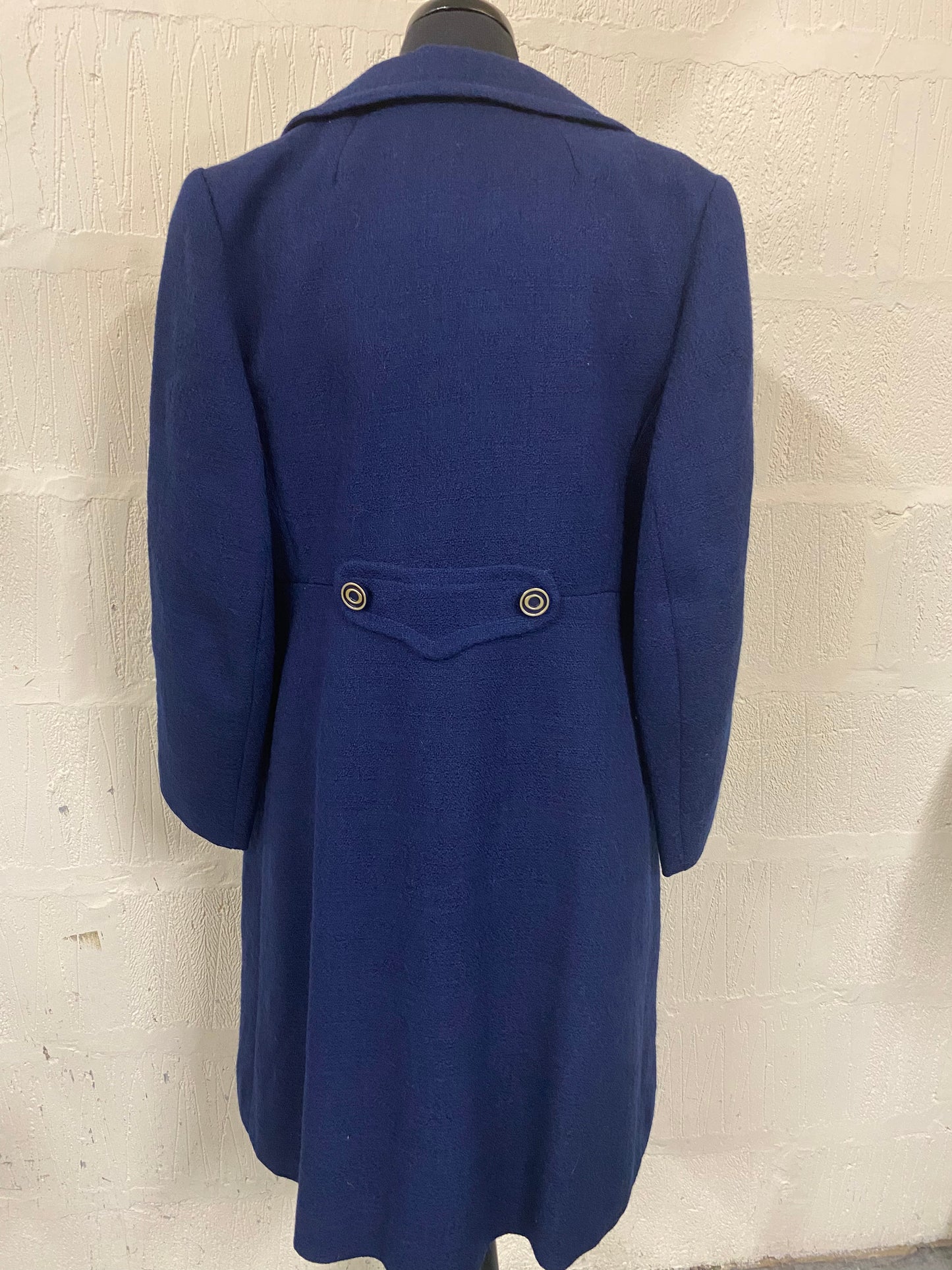 Vintage Mansfield by Frank Russell Navy Wool Jacket Dress Size 12-14