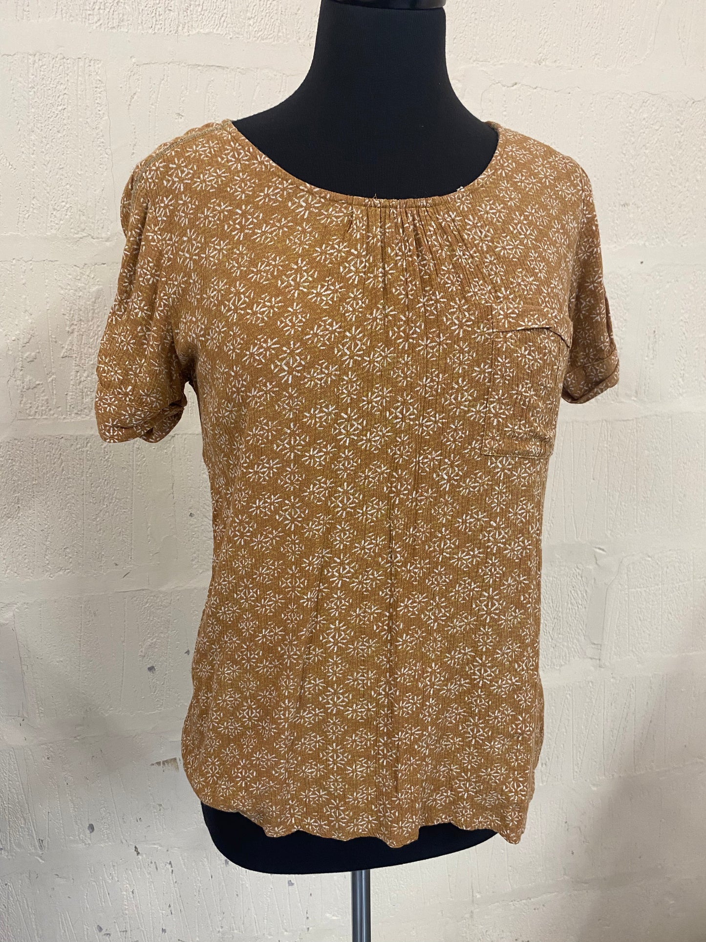 Fat Face Hippy Style Printed Blouse Size 8
