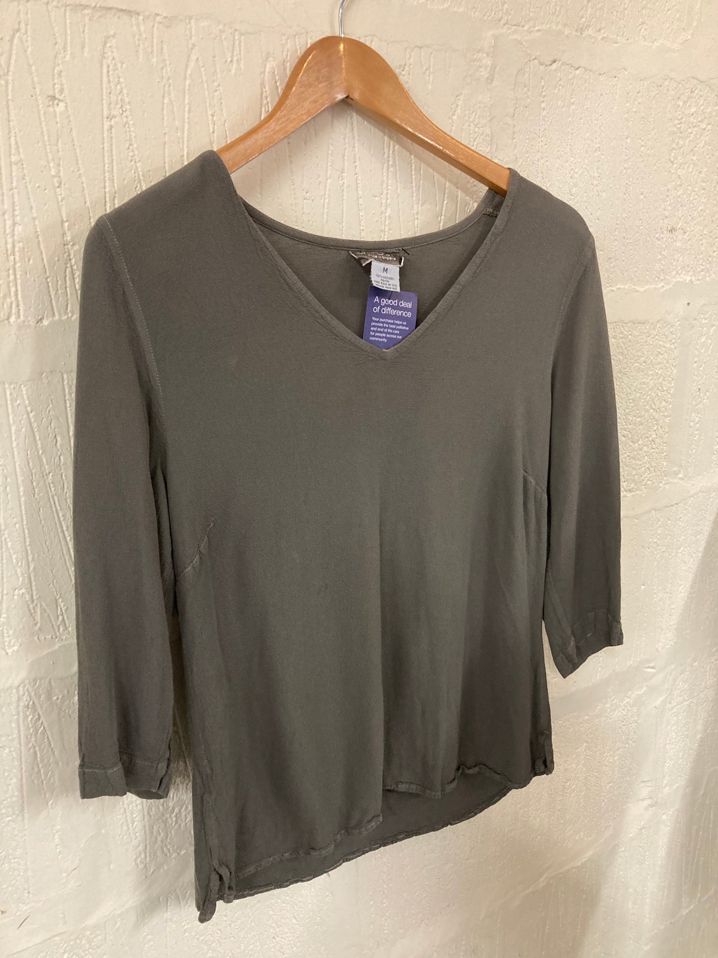 Vintage Ghost Khaki Grey Ghost Top Size 8