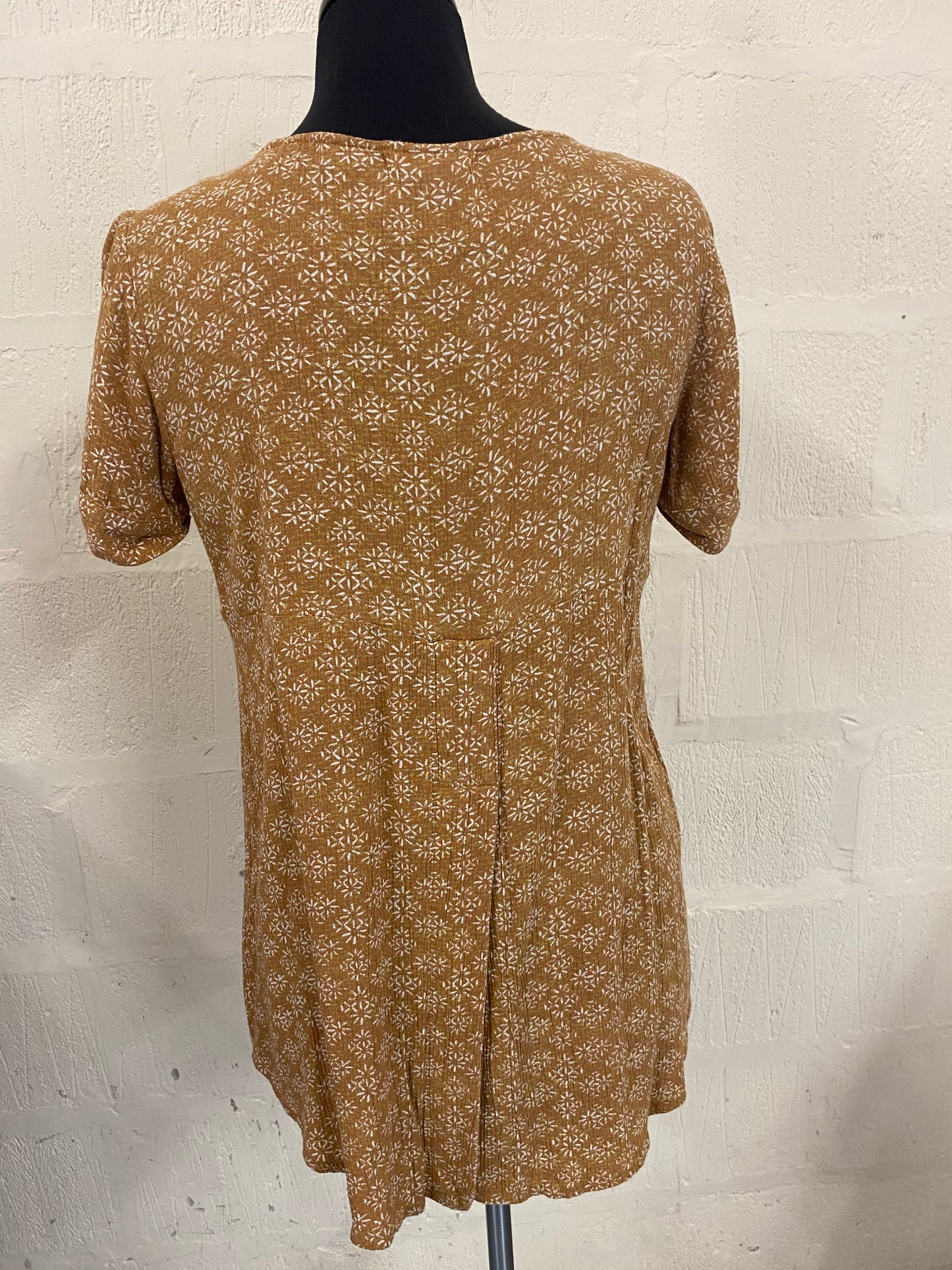Fat Face Hippy Style Printed Blouse Size 8