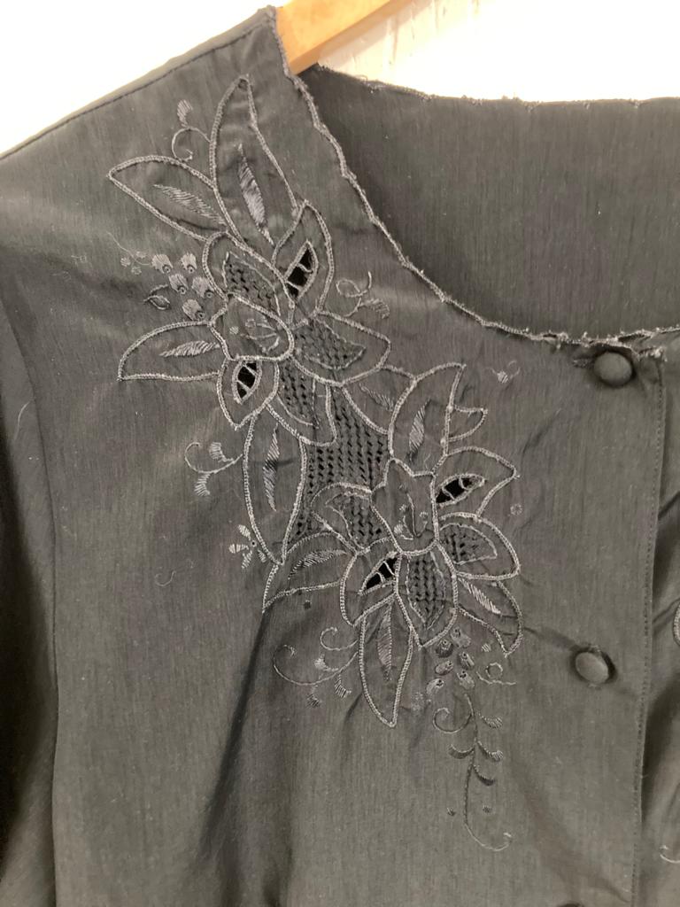 Vintage St Michael Black Blouse Size 14