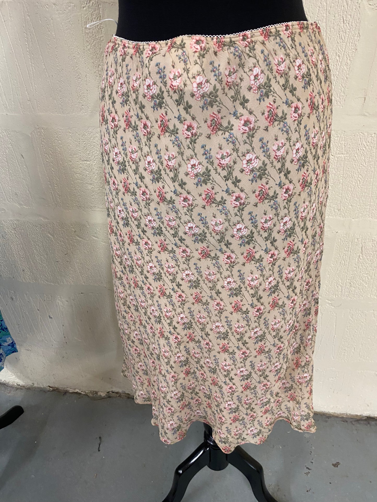 1990s Next Floral Midi Skirt Size 10