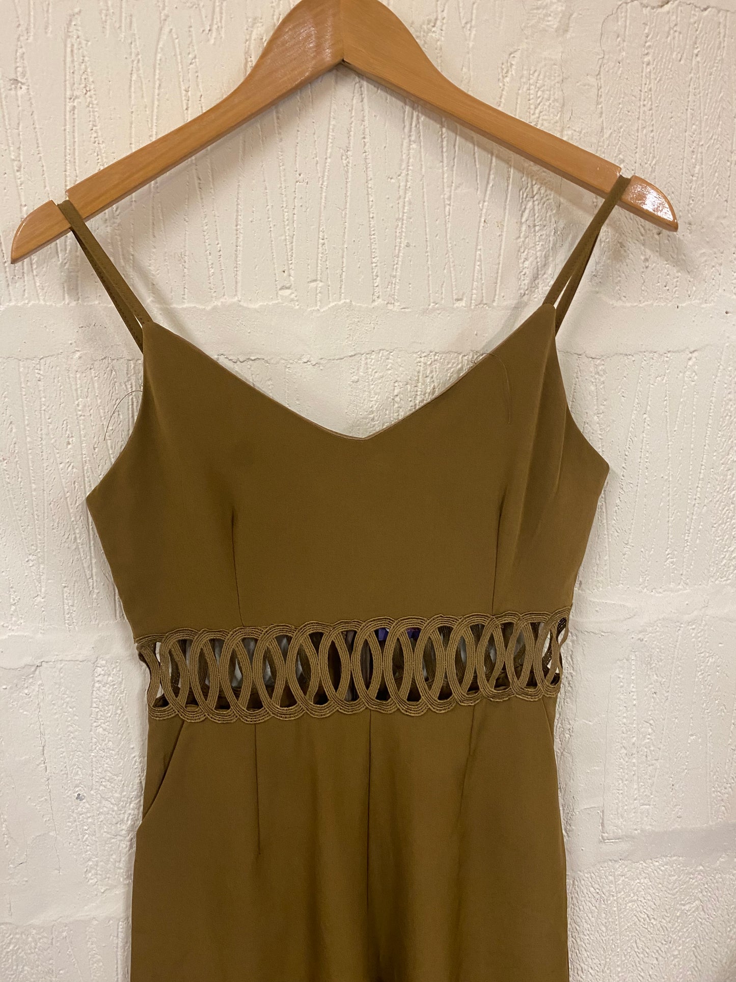 1990s Style Brown Jumpsuit Size 12