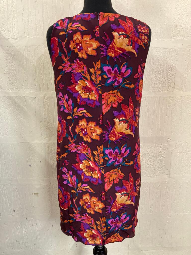 Anna Sui Sleeveless Multicoloured Silk Dress Size M