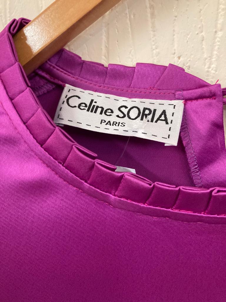 Celine Soria Purple Blouse Size 12-14