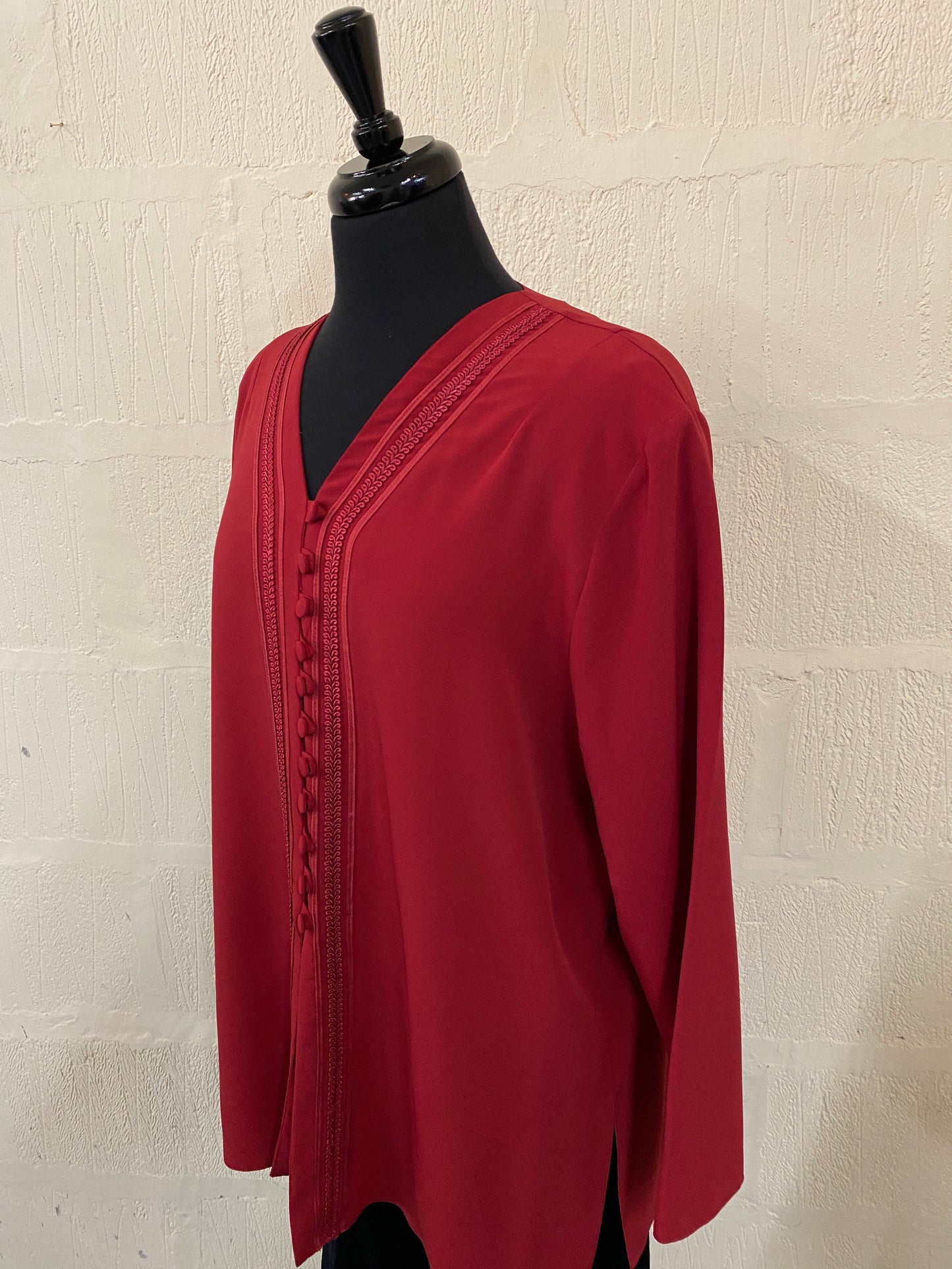 Vintage Red Loose Fit Shirt Size 18