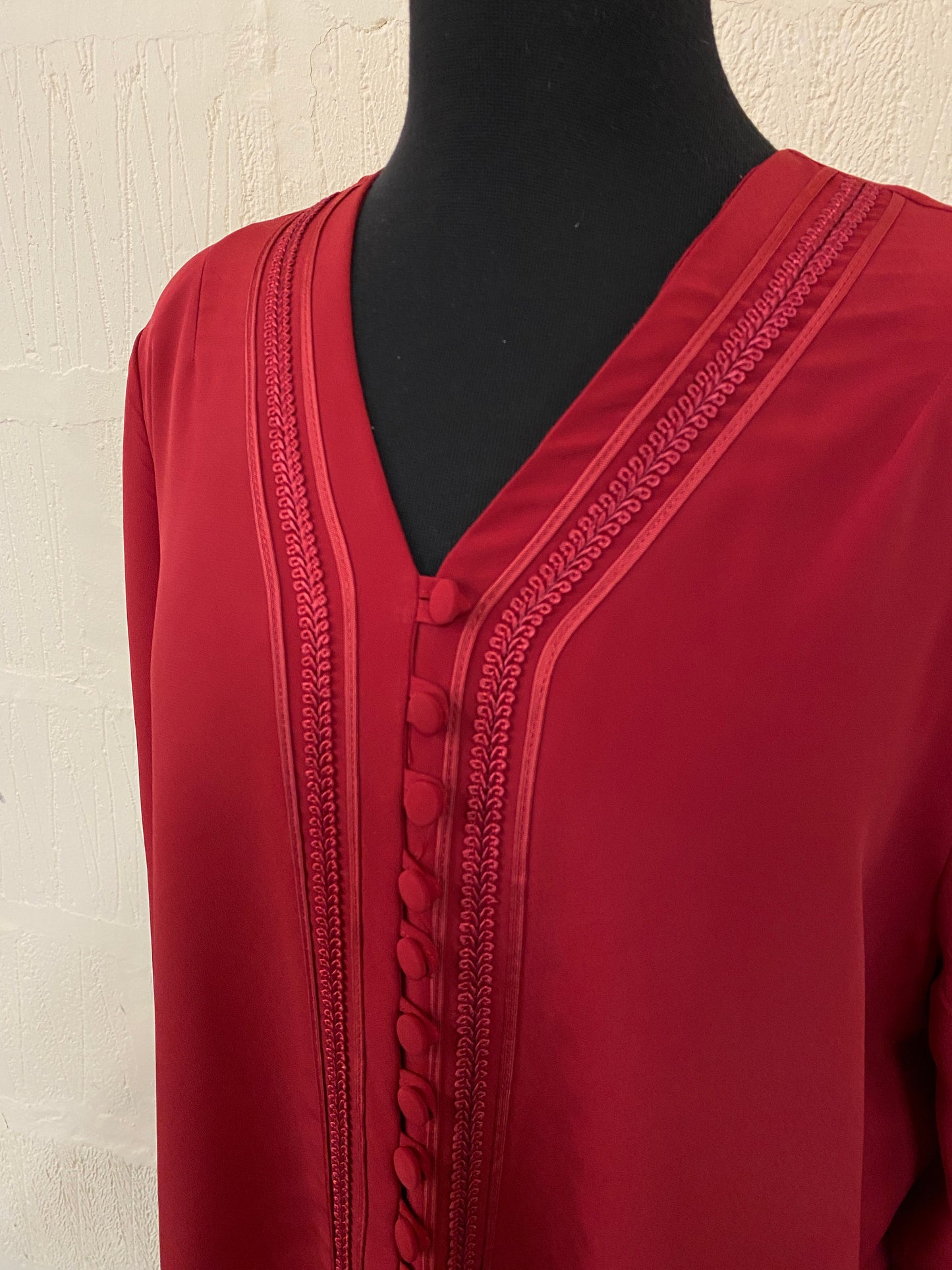 Vintage Red Loose Fit Shirt Size 18