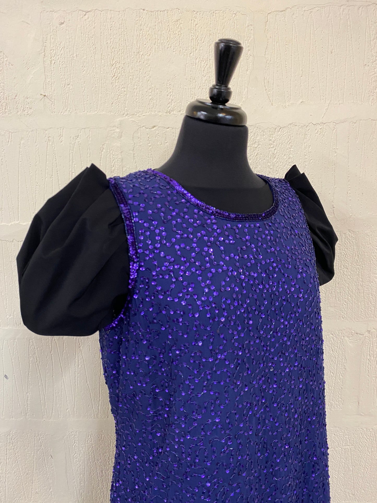 BNWT Purple Sequin Sleeveless Party Dress Size 16-18