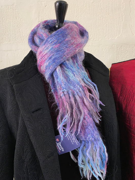 Handmade Blue, Pink and Purple Mermaid Scarf