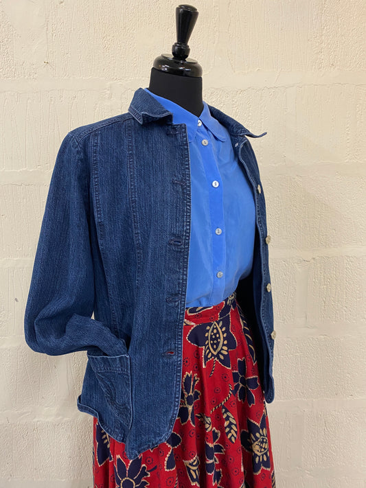 Denim Jacket with Button Front Size 12