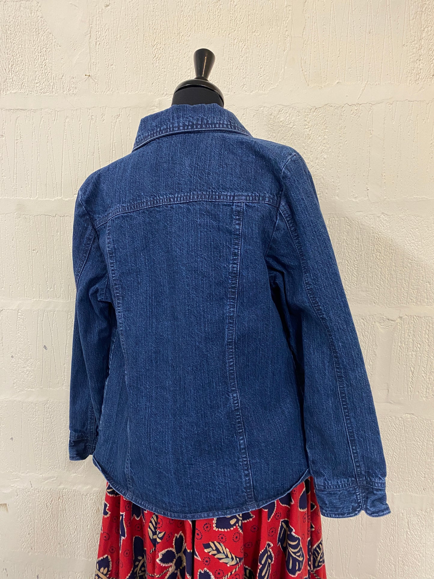 Denim Jacket with Button Front Size 12