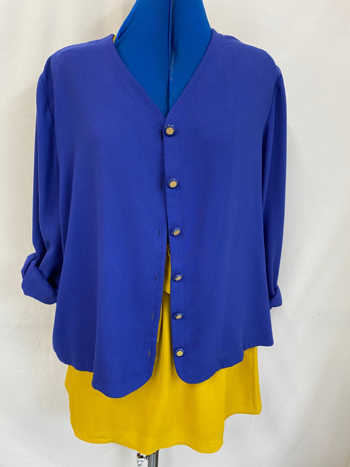 Royal Blue Relaxed Fit Jacket 10