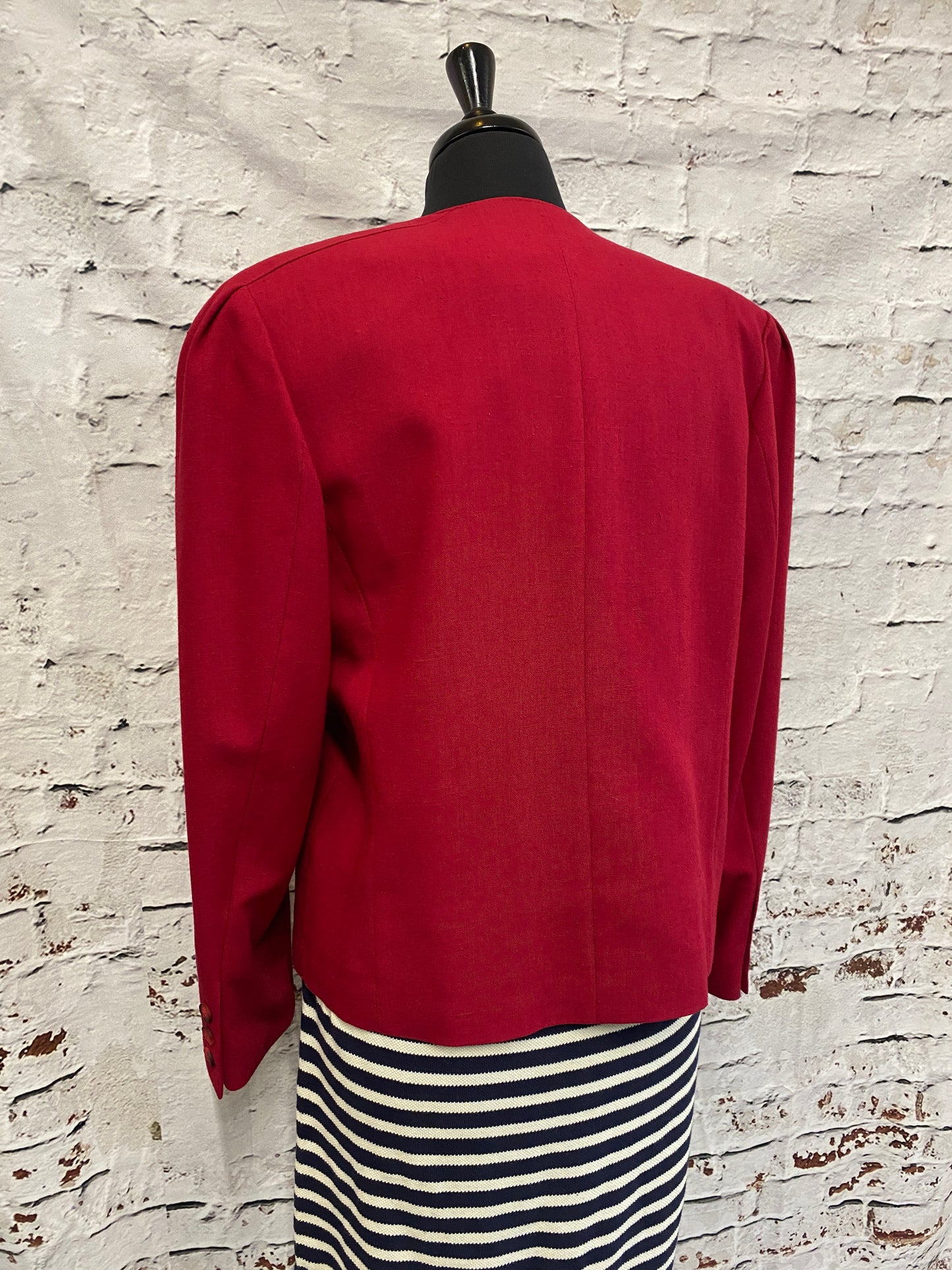 Vintage Red Formal Jacket | Blazer Size 14