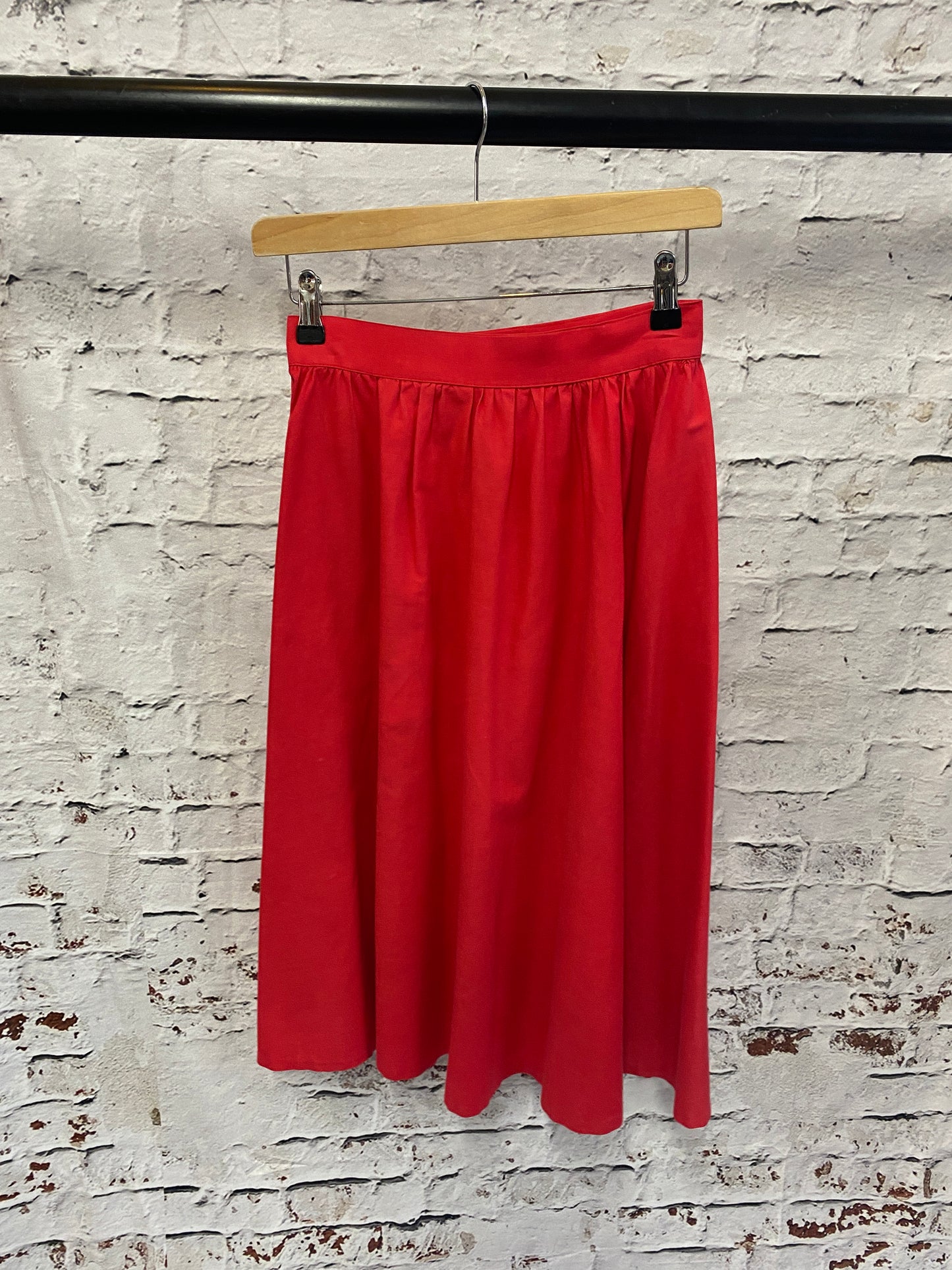 Vintage Pink Midi Skirt Size 8