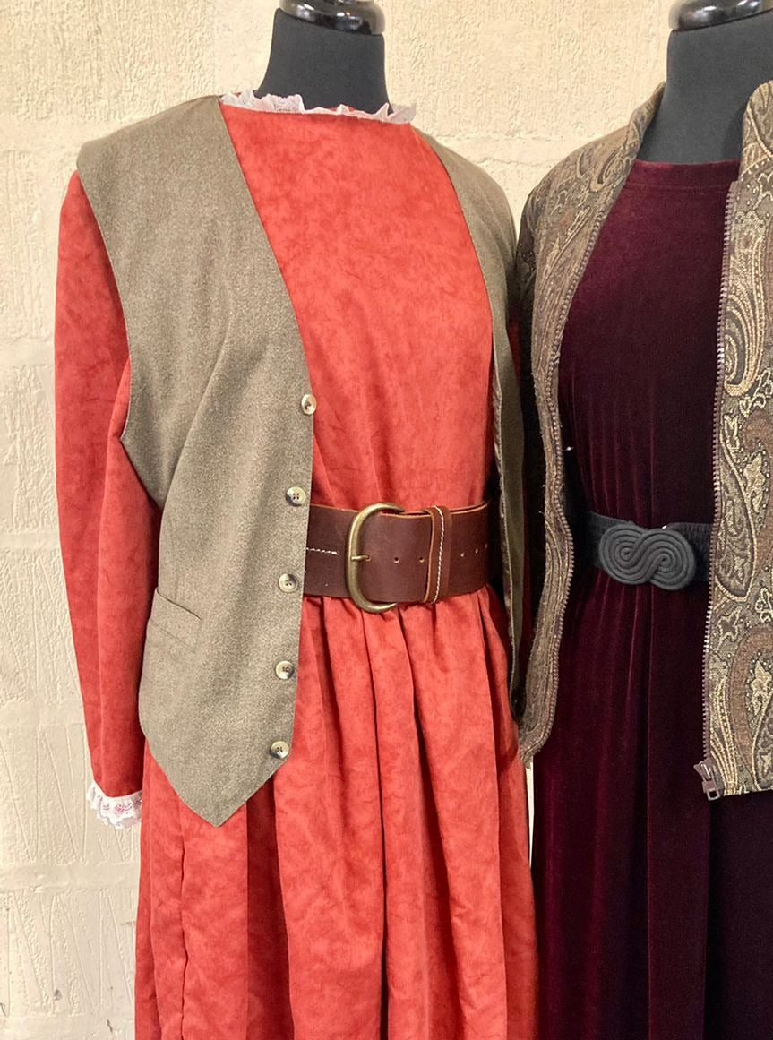 Brown Button Front Waistcoat Size 18-20