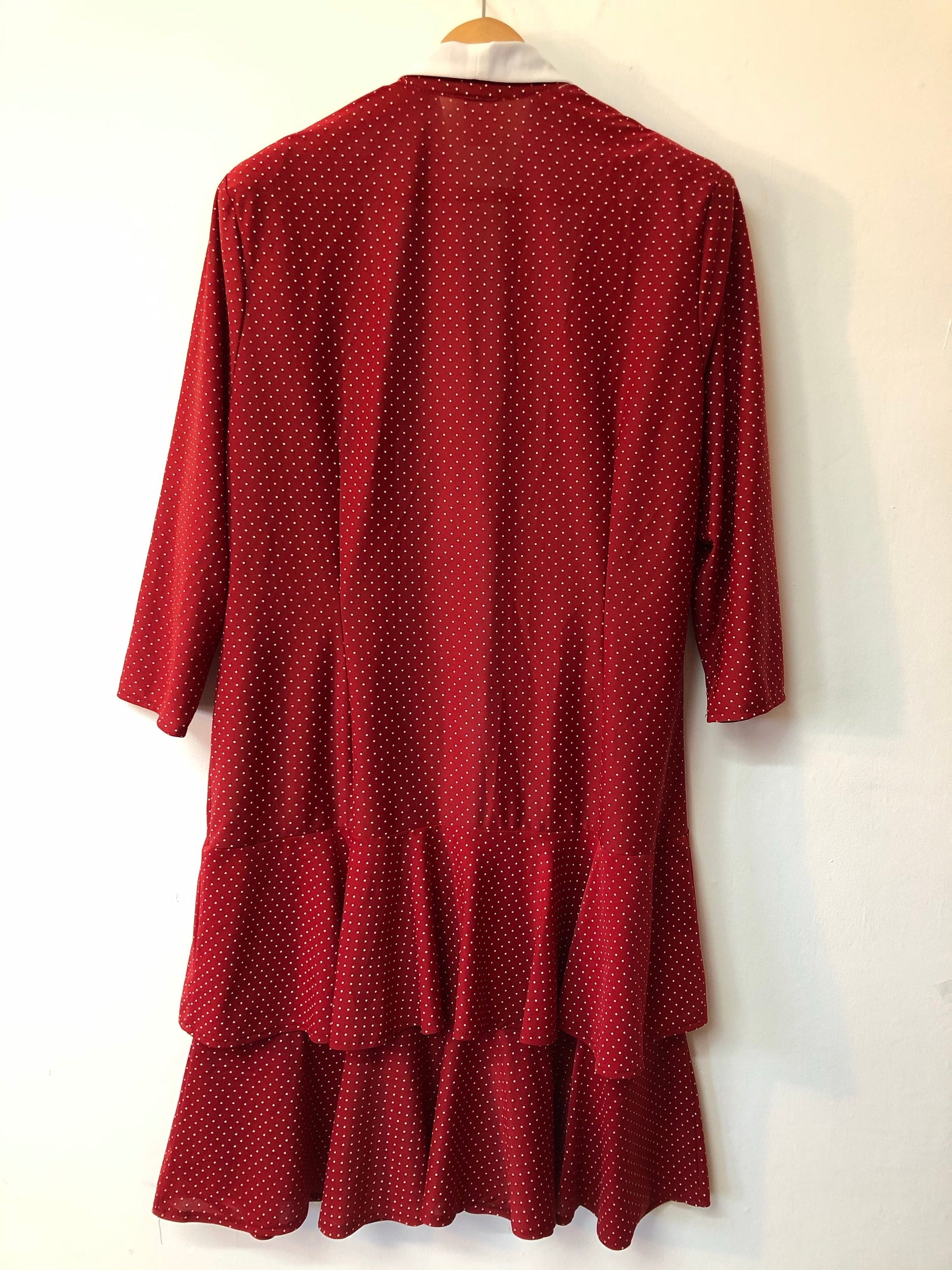 Vintage Red Polka Dot Classic Vintage Day Dress Size 24