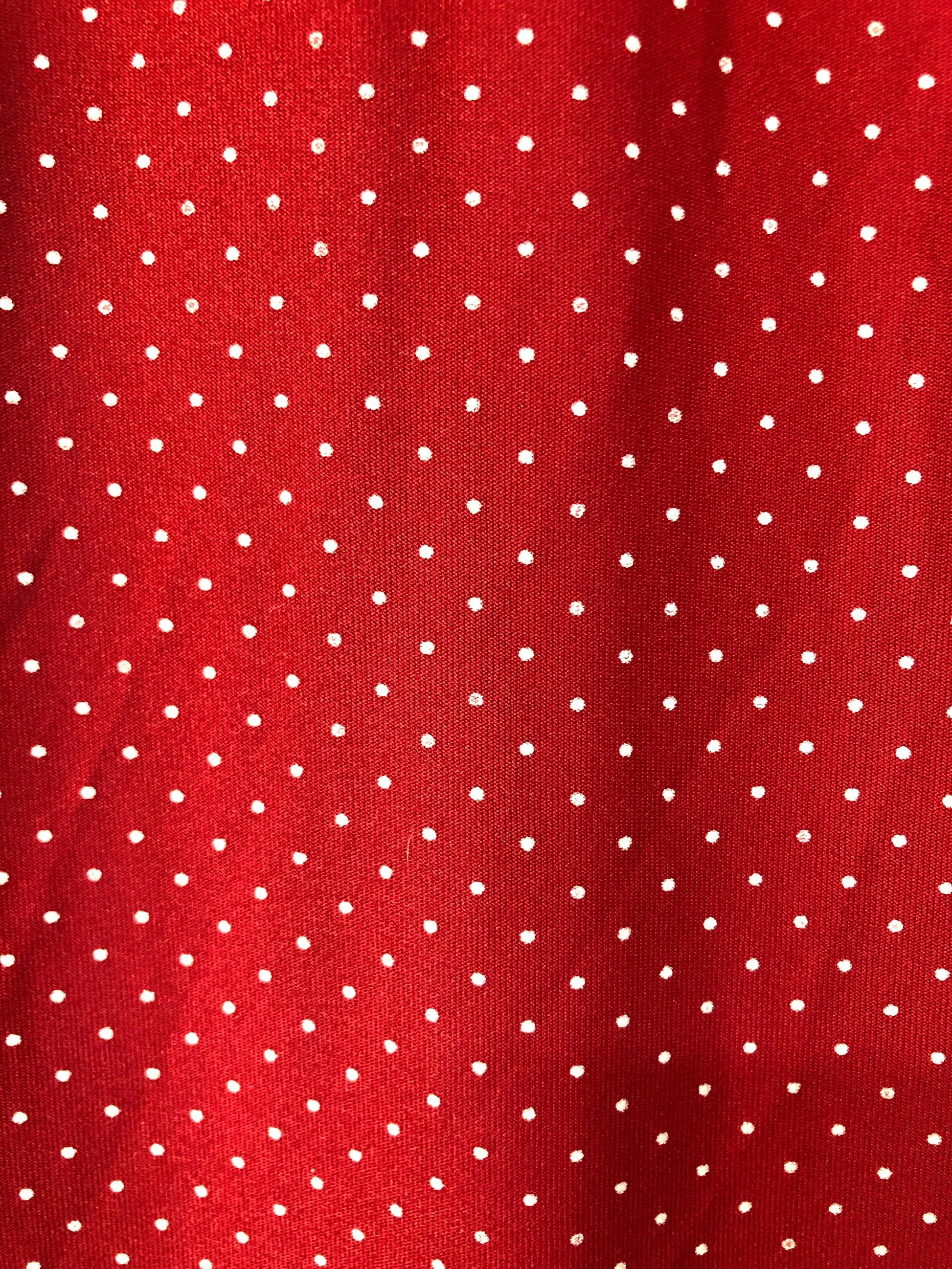 Vintage Red Polka Dot Classic Vintage Day Dress Size 24