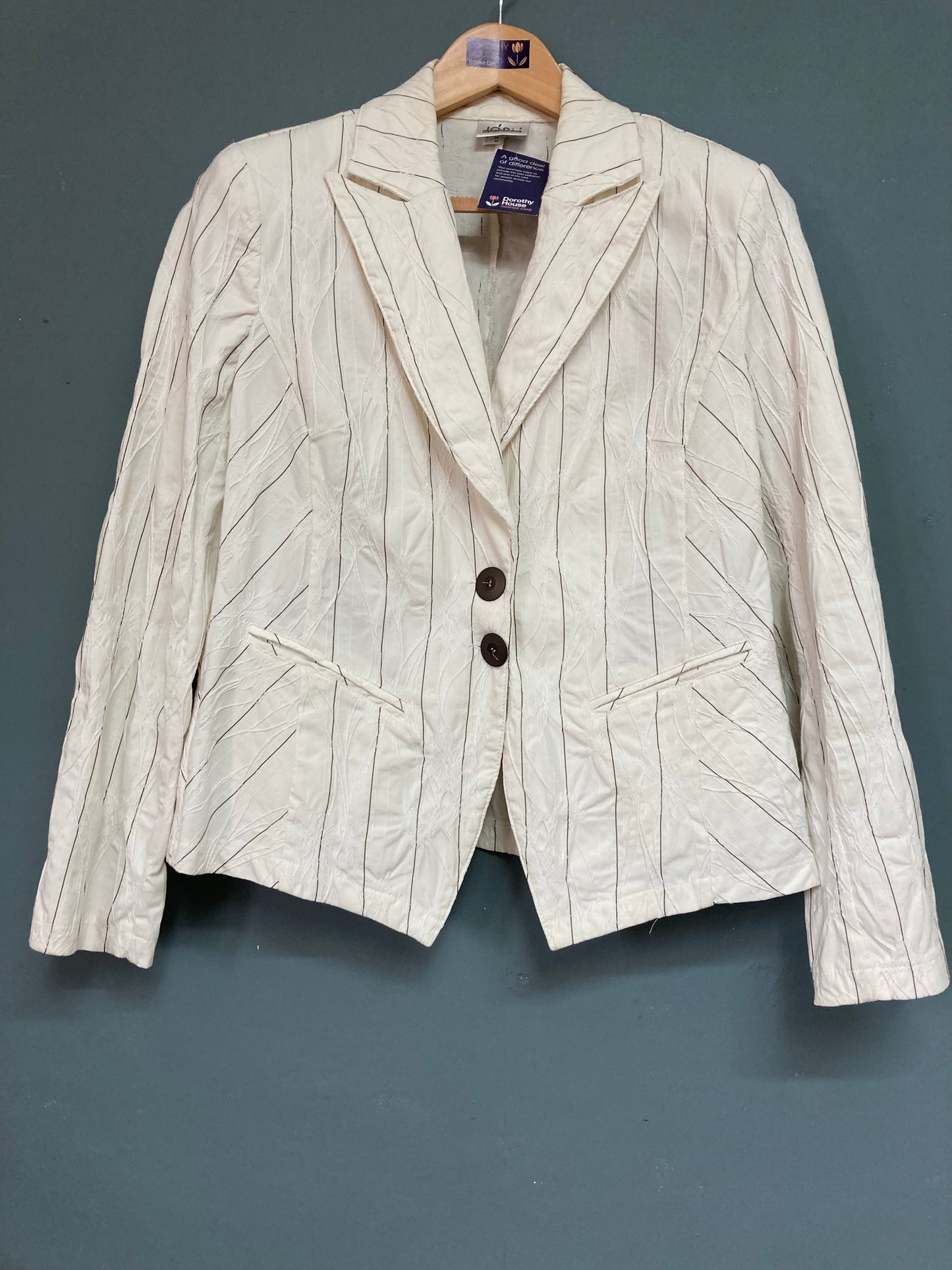 Jorli Striped Lightweight Jacket Size 12
