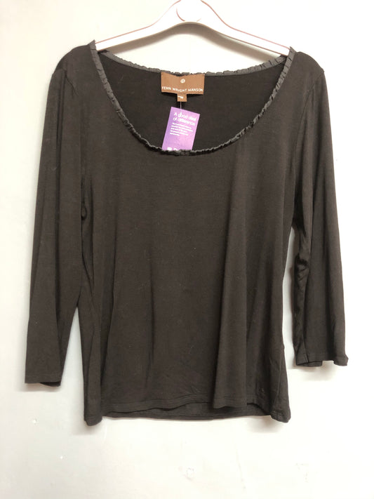 Black Fenn Wright Manson Long Sleeve Top Size 14