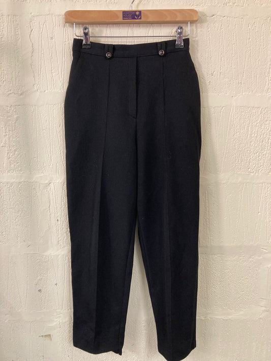 Vintage St Michael Black Trousers Size 10