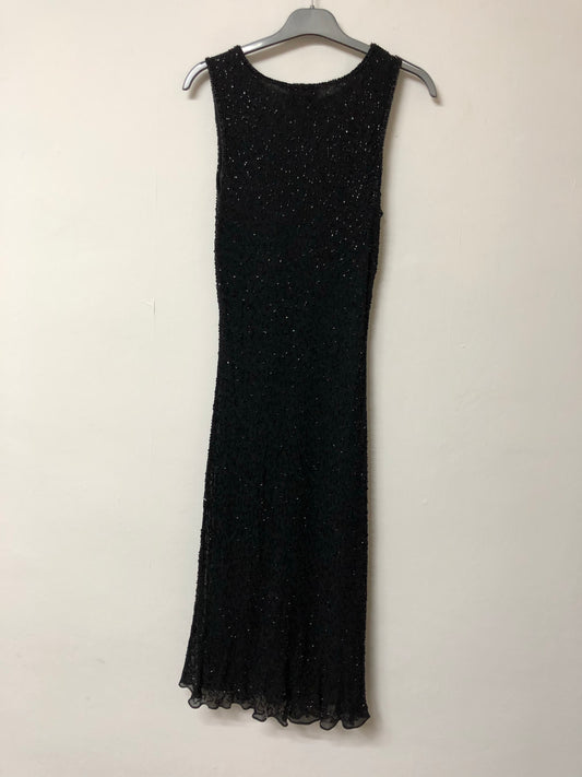 Wallis Petite Black Beaded Dress Size 14