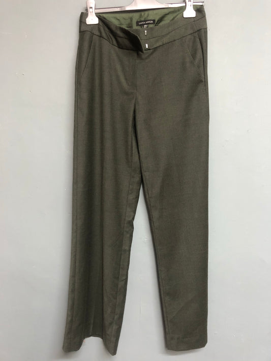 Laura Ashley Green Trousers Size 8